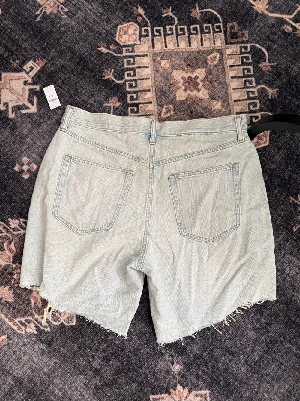 NWT - Gap Mid Rise Loose Denim Bermuda Shorts in Light Wash